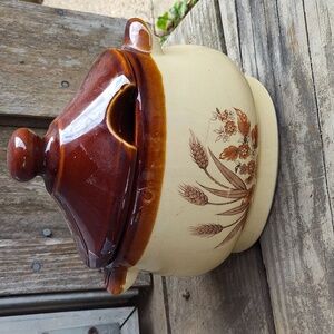 Vintage Ceramic Soup Tureen with Lid No Spoon
